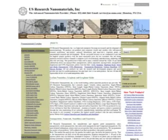 US-Nano.com(Single Walled Carbon Nanotubes Supplier (SWCNTs) Screenshot