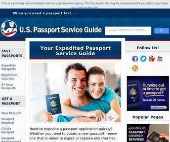 US-Passport-Service-Guide.com(Expedited Passport Services Online) Screenshot