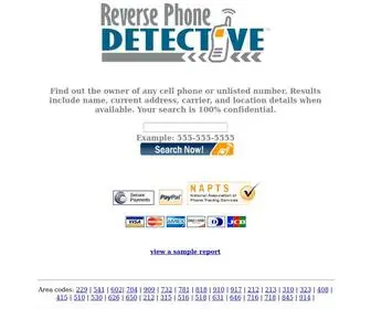 US-Phone-Detective.com(Reverse ANY phone number) Screenshot