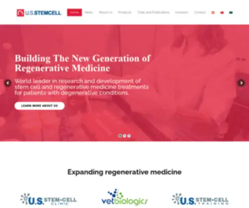 US-Stemcell.com(The New Generation Company In The Regenerative Medicine/Cellular Therapy Industry) Screenshot