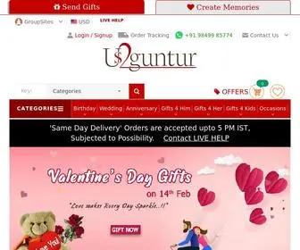 US2Guntur.com(Gifts to India) Screenshot