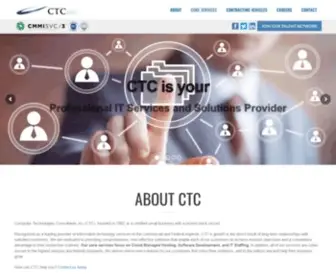 Usa-CTC.com(Leading provider of information technology services) Screenshot