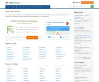 USA-Electricians.com(Electrical Contractors) Screenshot