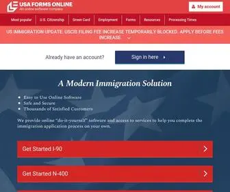 USA-Forms-Online.com(U.S ImmigrationForms) Screenshot