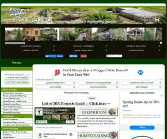 USA-Gardening.com(USA Gardening Homesteading Home Improvement DIY Projects Guides Ideas) Screenshot