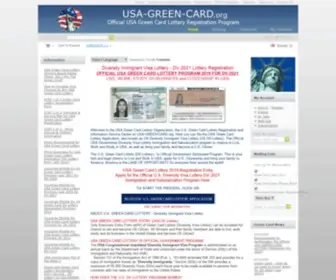 USA-Green-Card.org(US Diversity Immigrant Visa) Screenshot