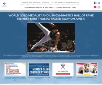 Usa-GYmnastics.org(USA Gymnastics) Screenshot