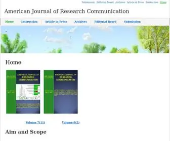 Usa-Journals.com(American Journal of Research Communication (AJRC)) Screenshot
