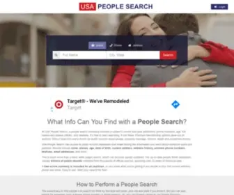 Usa-People-Search.com(Usa people search) Screenshot