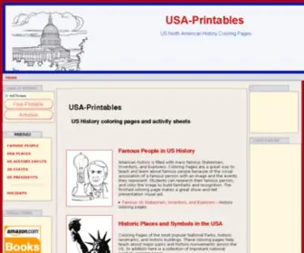 Usa-Printables.com(US History Coloring Pages) Screenshot
