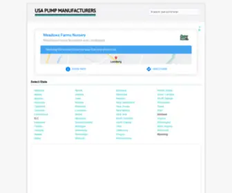 USA-Pump-Manufacturers.com(USA Pump Manufacturers Directory) Screenshot