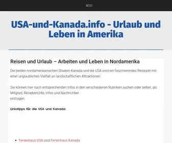 Usa-UND-Kanada.info(USA und Kanada Info Urlaub Reisen Wandern) Screenshot