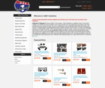 USA1Industries.com(Chevy Truck Parts & Accessories Fullsize Silverado & S10 Pickup) Screenshot