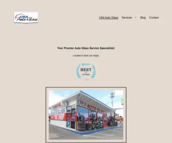 Usaautoglasslv.com(USA Auto Glass) Screenshot