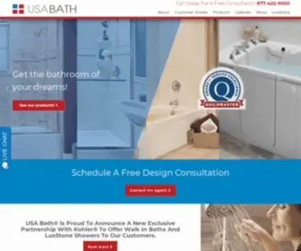 Usabath.com(Bathroom Remodeling in Sacramento) Screenshot