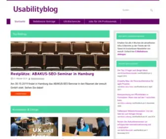 Usabilityblog.de(Startseite) Screenshot