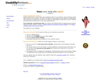 Usabilityreviews.com(Website Usability reviews and testing) Screenshot