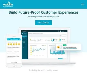 Usabilla.com(The GetFeedback customer experience (CX)) Screenshot