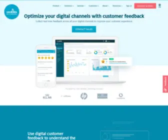 Usabilla.net(Optimize your digital channels with customer feedback) Screenshot