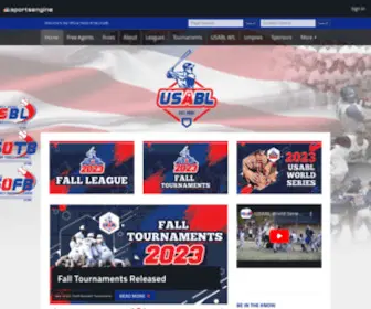 Usabl.com(United States Amateur Baseball League) Screenshot