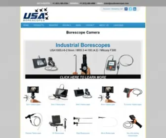 Usaborescopes.com(Borescope Cameras for Sale) Screenshot