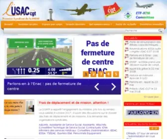 Usac-CGT.org(Premier syndicat de l'Aviation Civile) Screenshot