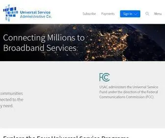 Usac.org(Universal Service Administrative Company) Screenshot