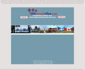 Usacanadavisa.com(Immigration Canada visa and citizenship services) Screenshot