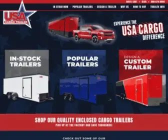 Usacargotrailersales.com(USA Cargo Trailer Sales) Screenshot