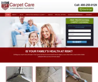 Usacarpetcleaning.com(USA Carpet Care) Screenshot