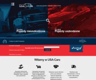 Usacars.net.pl(Zajmujemy się zakupem i sprowadzaniem do Polski na Państwa życzenie używanych i powypadkowych) Screenshot