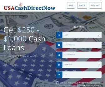 Usacashdirectnow.net(Quick & Easy online process for Cash Loans) Screenshot