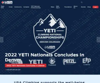 Usaclimbing.org(USA Climbing) Screenshot