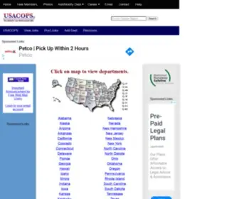 Usacops.com(Police Departments) Screenshot