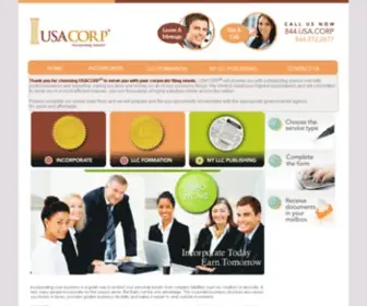 Usacorpinc.com(Leading Full) Screenshot