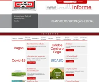 Usacucar.com.br(Usina Santa Terezinha) Screenshot