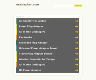 Usadapter.com(Professional Power Supply & AC Adapter USA Supplier) Screenshot