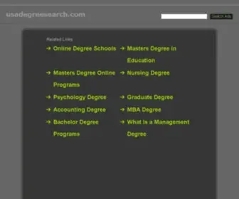 Usadegreesearch.com(Distance Learning And Online Degree) Screenshot