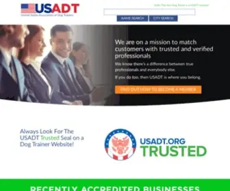 Usadt.org(United States Association of Dog Trainers) Screenshot
