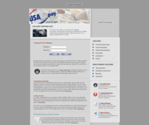 Usaecart.com(USA ePay) Screenshot