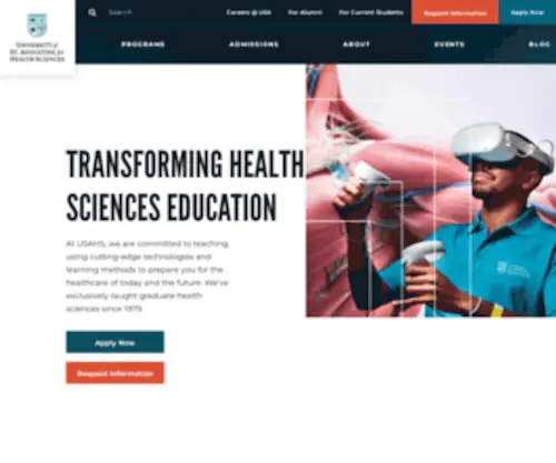 Usa.edu(USA fosters Clinical Excellence through Graduate Education) Screenshot