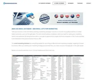 Usaemaildatabase.com(U.S Email Database) Screenshot