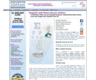 Usaeyes.org(AVOID BAD LASIK) Screenshot