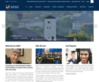 Usaf.ac.za(Universities South Africa) Screenshot