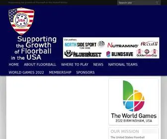 Usafloorball.org(USA Floorball) Screenshot