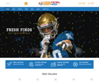 Usafootballmerch.com(Wide Range of Sports Accessories) Screenshot