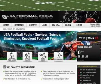 Usafootballpools.com(USA Football Pools) Screenshot