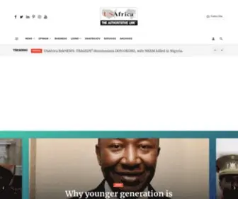 Usafricaonline.com(The Authoritative Link for Africans and Americans) Screenshot