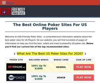 Usafriendlypokersites.com Screenshot