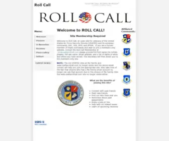 Usafssrollcall.org(Roll Call) Screenshot